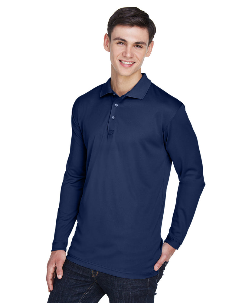 UltraClub Adult Cool & Dry Sport Long-Sleeve Polo