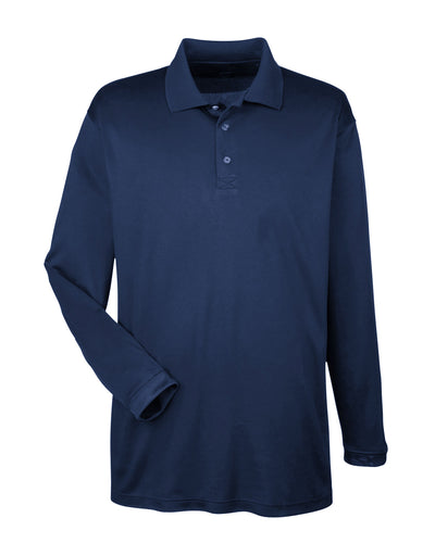 UltraClub Adult Cool & Dry Sport Long-Sleeve Polo