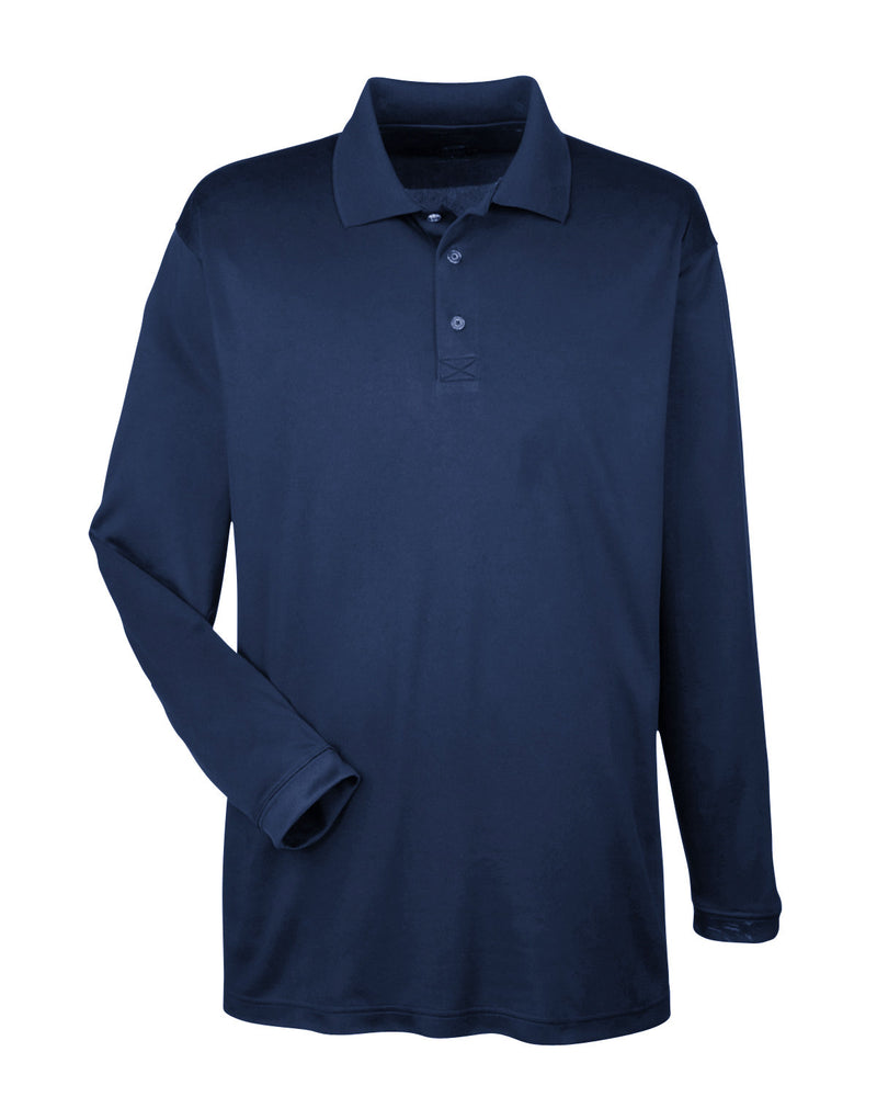 UltraClub Adult Cool & Dry Sport Long-Sleeve Polo