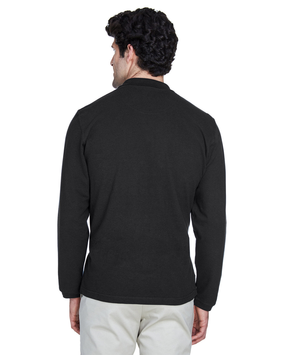 UltraClub Adult Long-Sleeve Classic Piqué Polo UltraClub