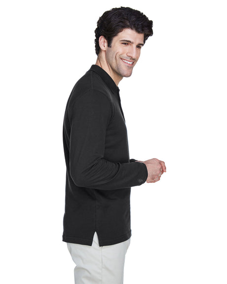 UltraClub Adult Long-Sleeve Classic Piqué Polo UltraClub