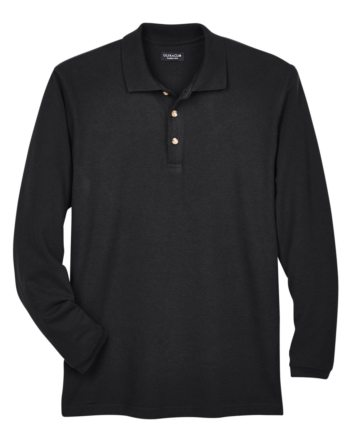 UltraClub Adult Long-Sleeve Classic Piqué Polo UltraClub