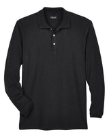 UltraClub Adult Long-Sleeve Classic Piqué Polo UltraClub