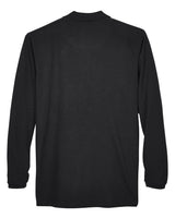 UltraClub Adult Long-Sleeve Classic Piqué Polo UltraClub
