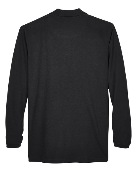 UltraClub Adult Long-Sleeve Classic Piqué Polo UltraClub