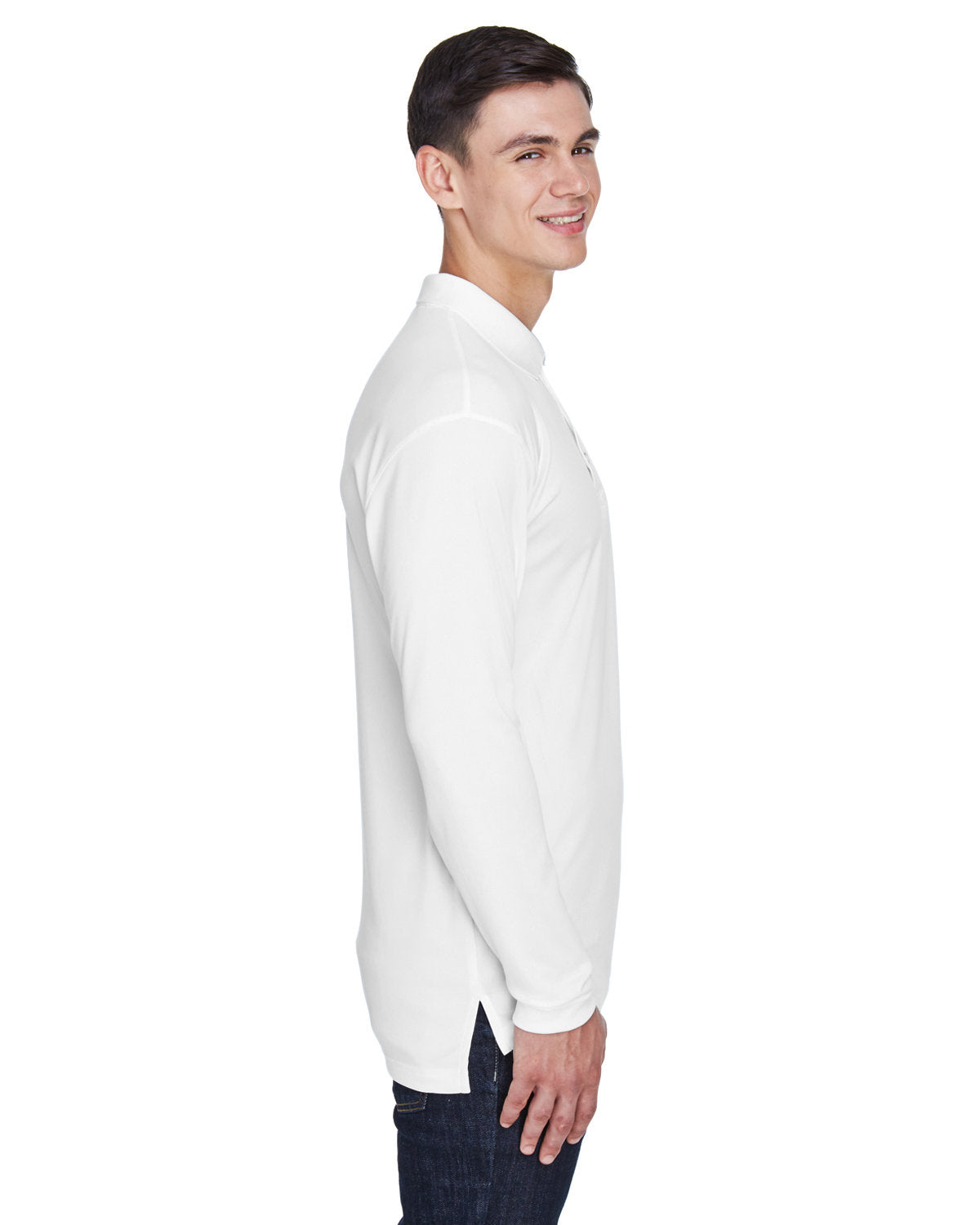 UltraClub Adult Cool & Dry Sport Long-Sleeve Polo UltraClub
