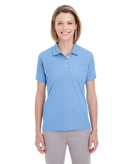 UltraClub Ladies' Heathered Piqué Polo UltraClub