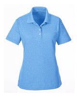 UltraClub Ladies' Heathered Piqué Polo UltraClub