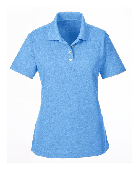 UltraClub Ladies' Heathered Piqué Polo UltraClub