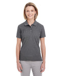 UltraClub Ladies' Heathered Piqué Polo UltraClub