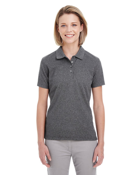 UltraClub Ladies' Heathered Piqué Polo UltraClub