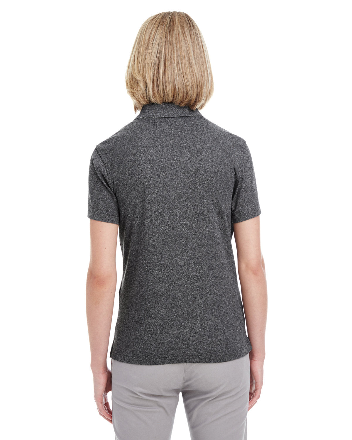 UltraClub Ladies' Heathered Piqué Polo UltraClub