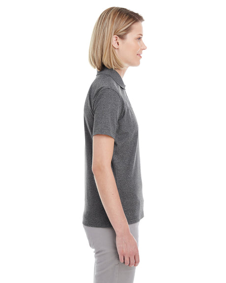 UltraClub Ladies' Heathered Piqué Polo UltraClub