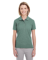 UltraClub Ladies' Heathered Piqué Polo UltraClub