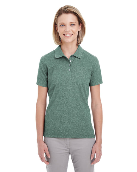 UltraClub Ladies' Heathered Piqué Polo UltraClub