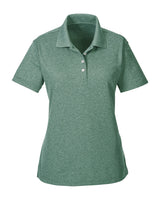 UltraClub Ladies' Heathered Piqué Polo UltraClub