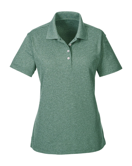 UltraClub Ladies' Heathered Piqué Polo UltraClub