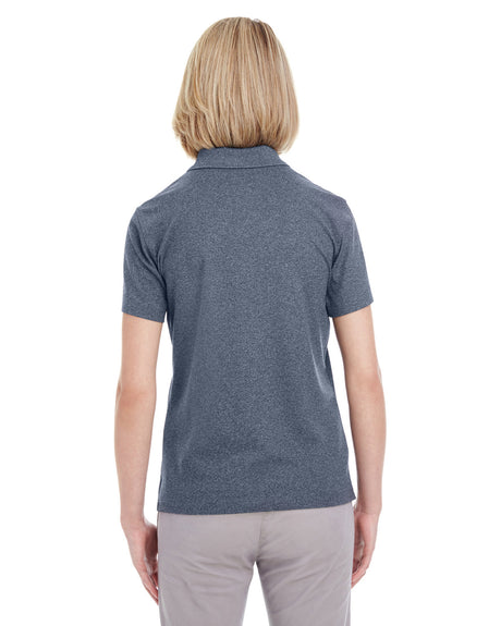 UltraClub Ladies' Heathered Piqué Polo UltraClub