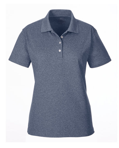 UltraClub Ladies' Heathered Piqué Polo UltraClub