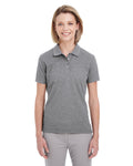 UltraClub Ladies' Heathered Piqué Polo UltraClub