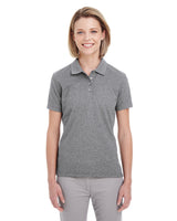 UltraClub Ladies' Heathered Piqué Polo UltraClub