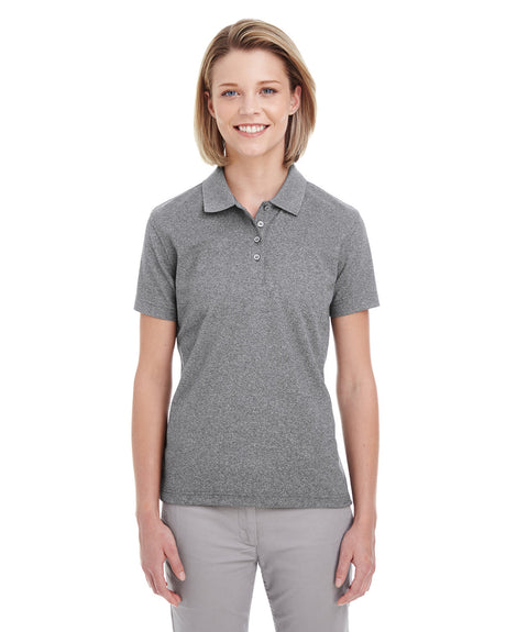 UltraClub Ladies' Heathered Piqué Polo UltraClub