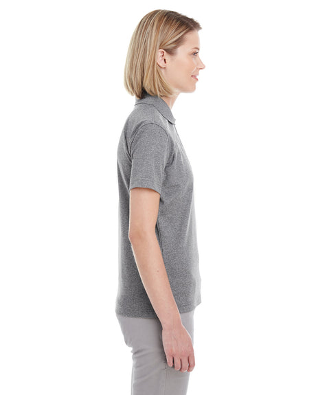UltraClub Ladies' Heathered Piqué Polo UltraClub