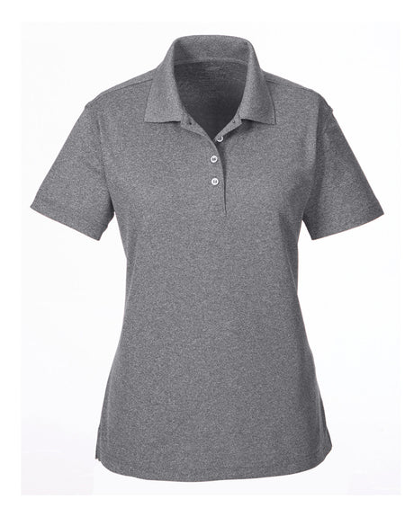 UltraClub Ladies' Heathered Piqué Polo UltraClub