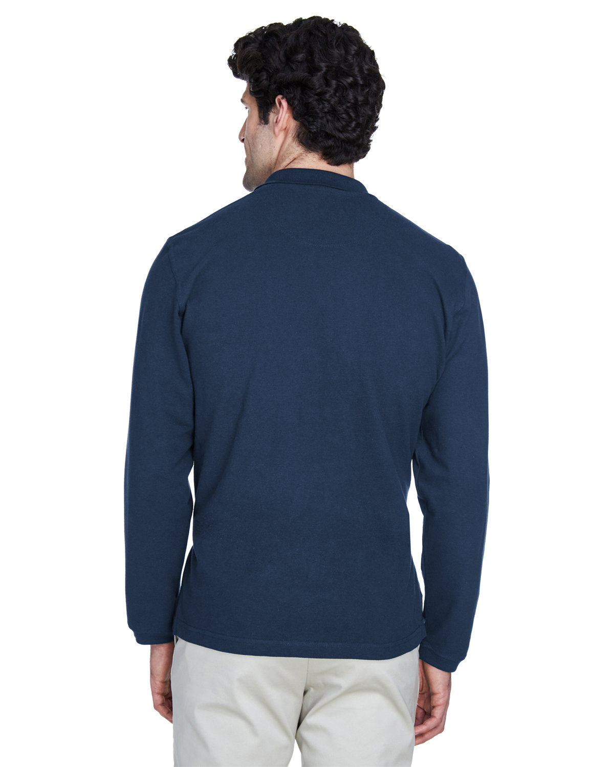 UltraClub Adult Long-Sleeve Classic Piqué Polo UltraClub