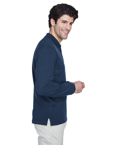UltraClub Adult Long-Sleeve Classic Piqué Polo UltraClub