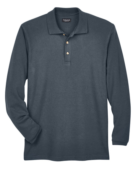 UltraClub Adult Long-Sleeve Classic Piqué Polo UltraClub