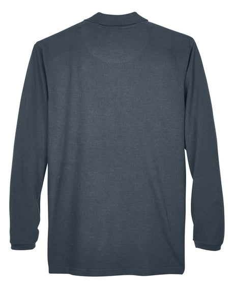 UltraClub Adult Long-Sleeve Classic Piqué Polo UltraClub