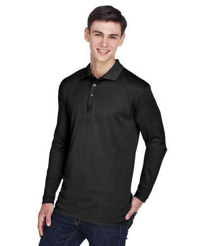UltraClub Adult Cool & Dry Sport Long-Sleeve Polo