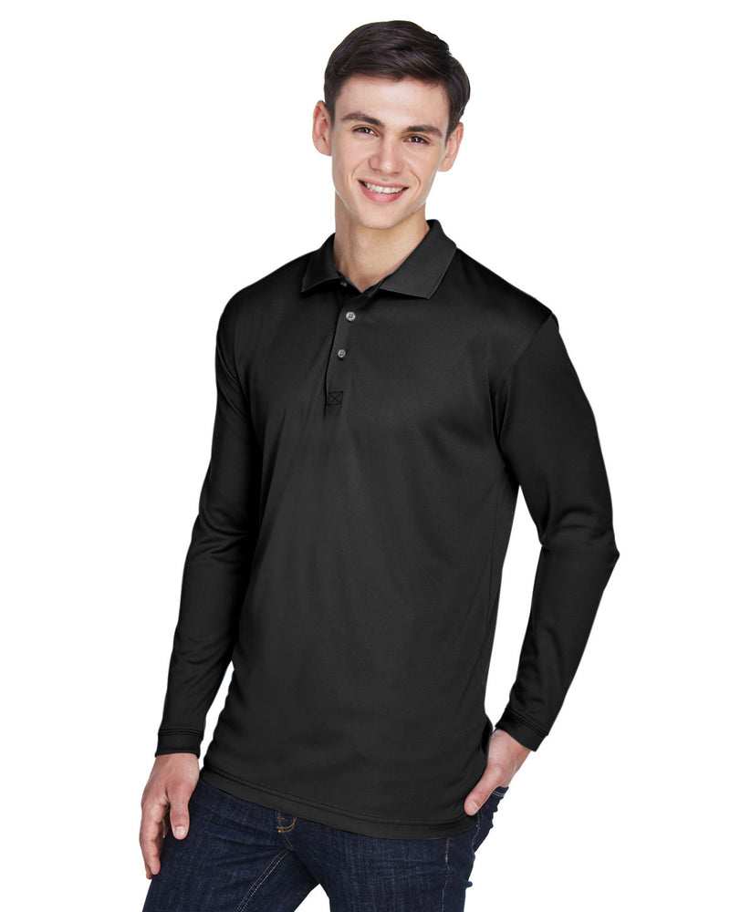 UltraClub Adult Cool & Dry Sport Long-Sleeve Polo