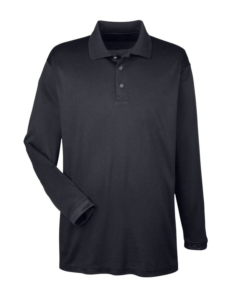 UltraClub Adult Cool & Dry Sport Long-Sleeve Polo