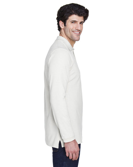UltraClub Adult Long-Sleeve Classic Piqué Polo UltraClub