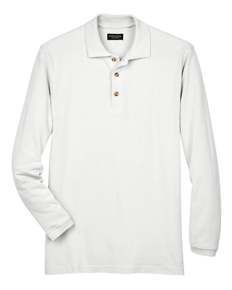 UltraClub Adult Long-Sleeve Classic Piqué Polo UltraClub