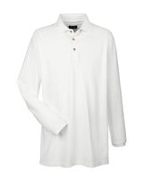 UltraClub Adult Long-Sleeve Classic Piqué Polo UltraClub