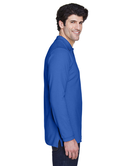 UltraClub Adult Long-Sleeve Classic Piqué Polo UltraClub