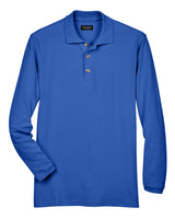 UltraClub Adult Long-Sleeve Classic Piqué Polo UltraClub