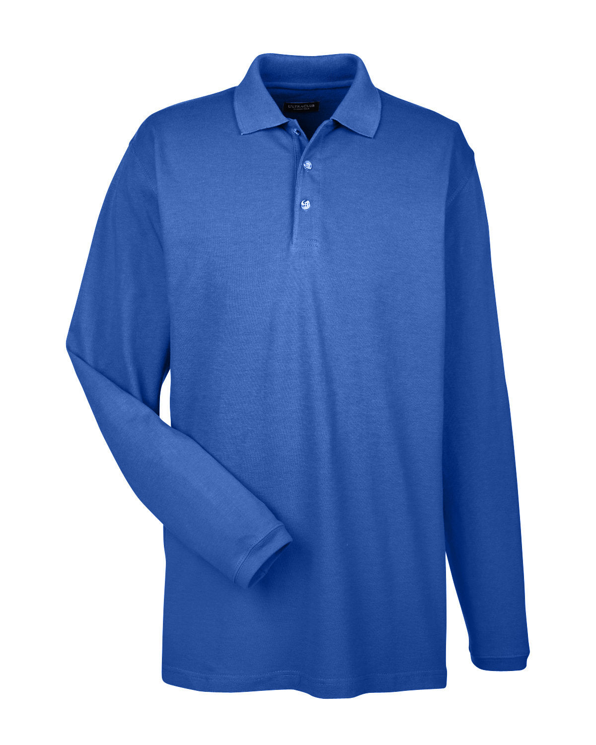 UltraClub Adult Long-Sleeve Classic Piqué Polo UltraClub