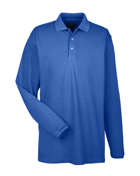 UltraClub Adult Long-Sleeve Classic Piqué Polo UltraClub
