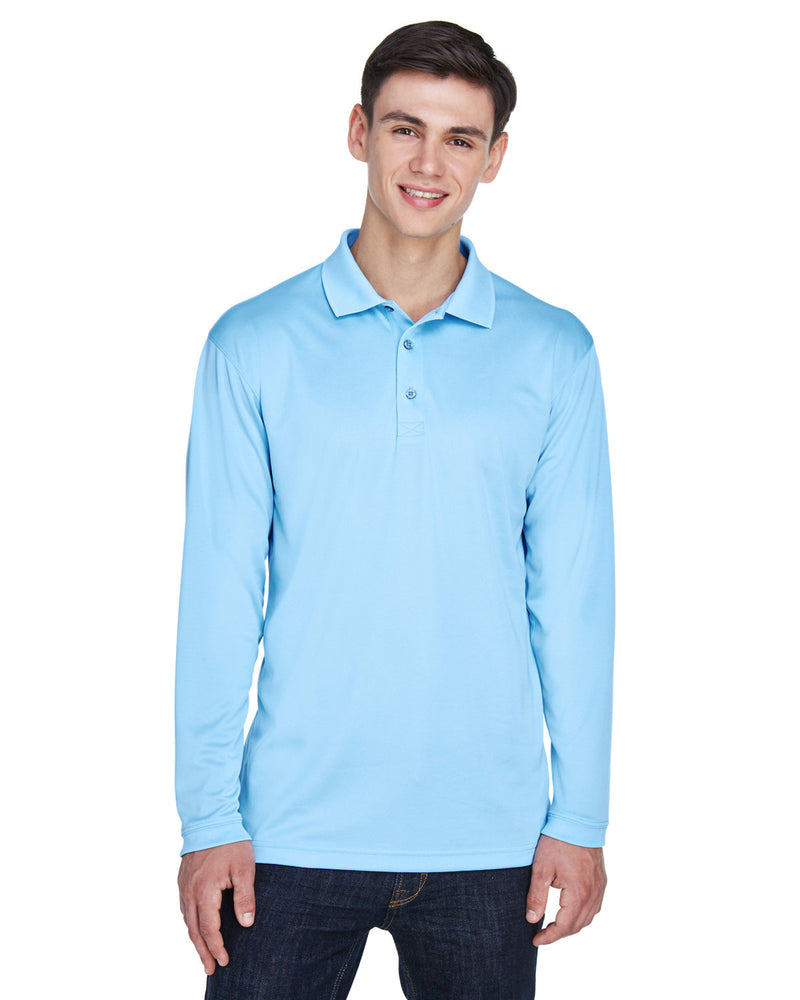 UltraClub Adult Cool & Dry Sport Long-Sleeve Polo