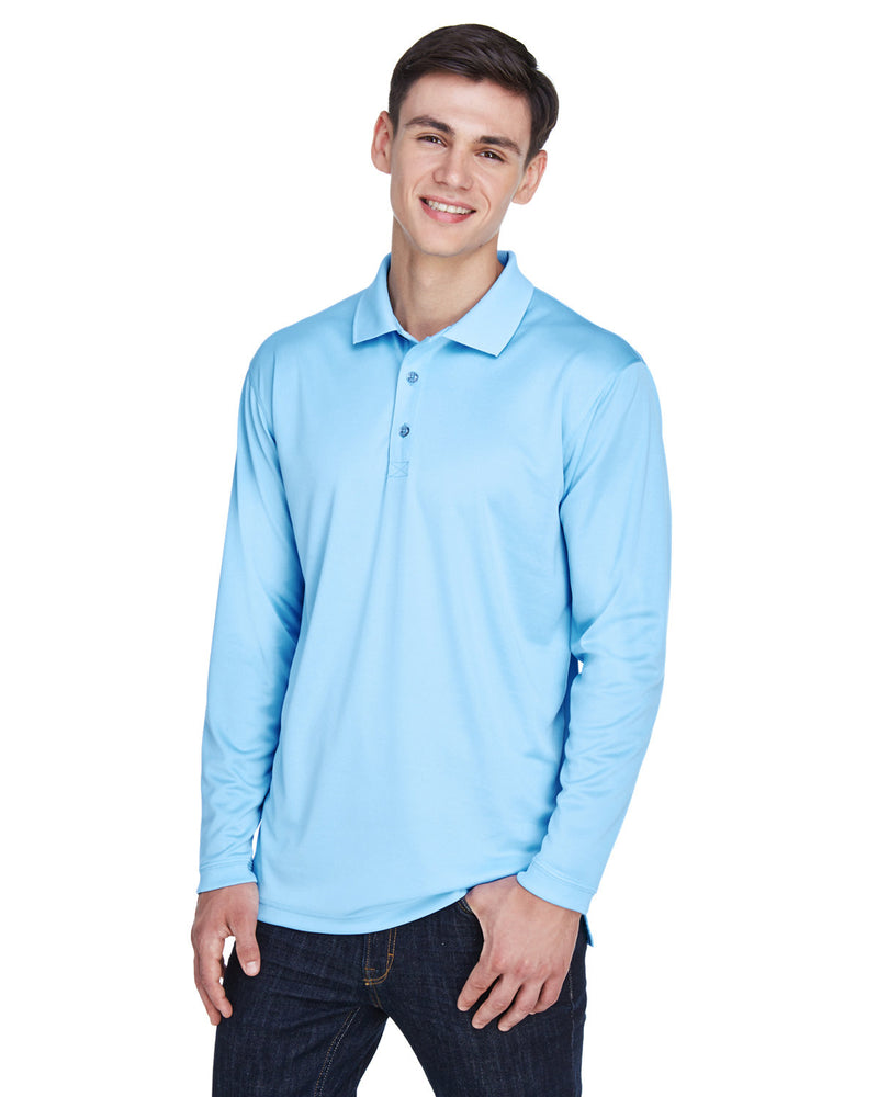UltraClub Adult Cool & Dry Sport Long-Sleeve Polo