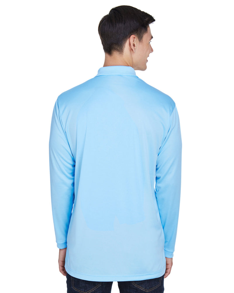UltraClub Adult Cool & Dry Sport Long-Sleeve Polo