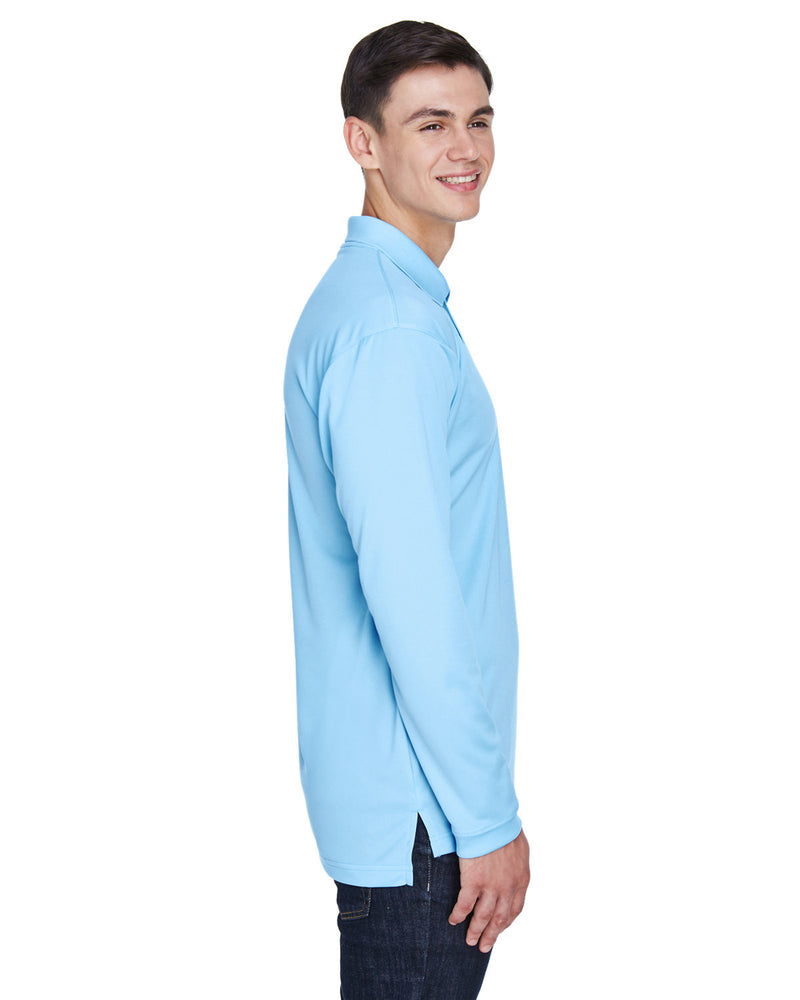 UltraClub Adult Cool & Dry Sport Long-Sleeve Polo