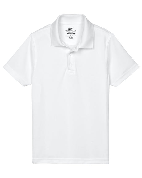 UltraClub Youth Cool & Dry Mesh Piqué Polo UltraClub