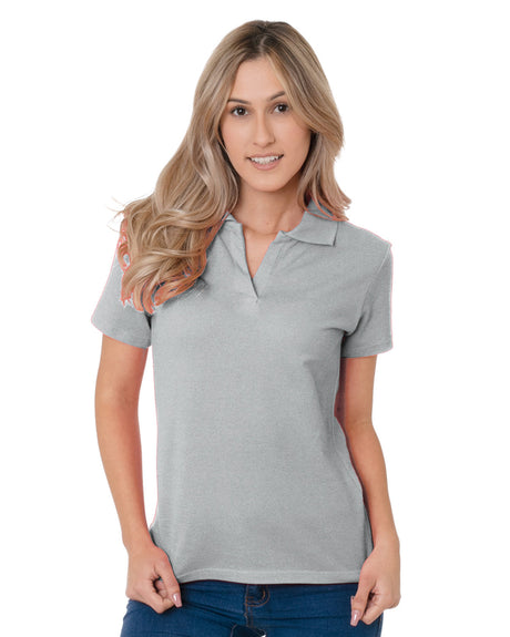 Bayside Junior's 6.2 oz., 100% Cotton V-Neck Polo Bayside
