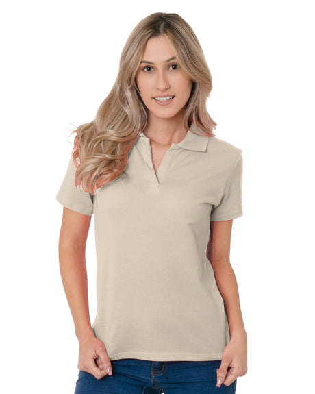 Bayside Junior's 6.2 oz., 100% Cotton V-Neck Polo Bayside