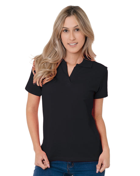 Bayside Junior's 6.2 oz., 100% Cotton V-Neck Polo Bayside